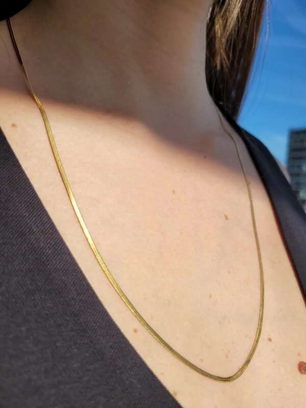 Cadena plana gold - Image 5
