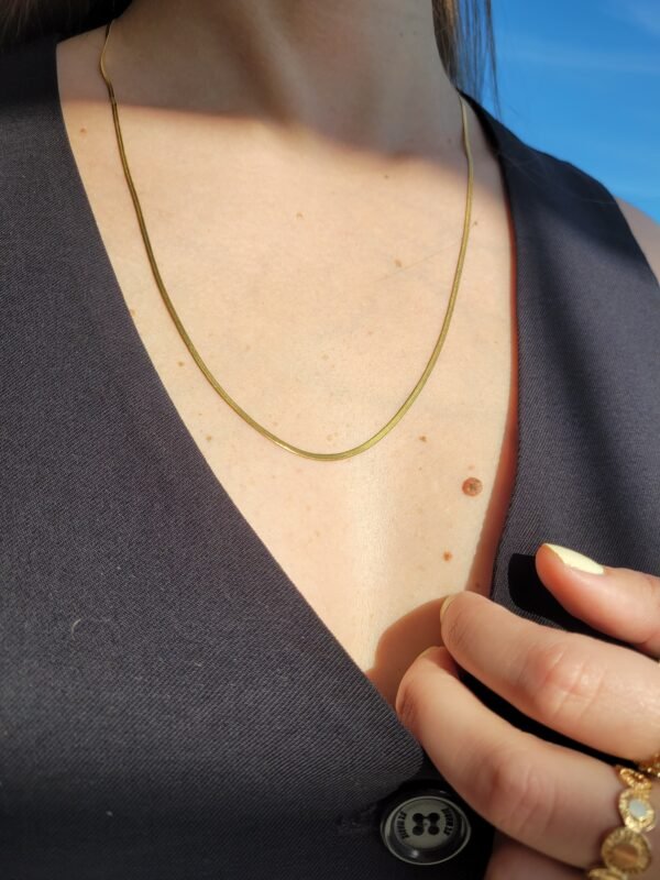 Cadena plana gold