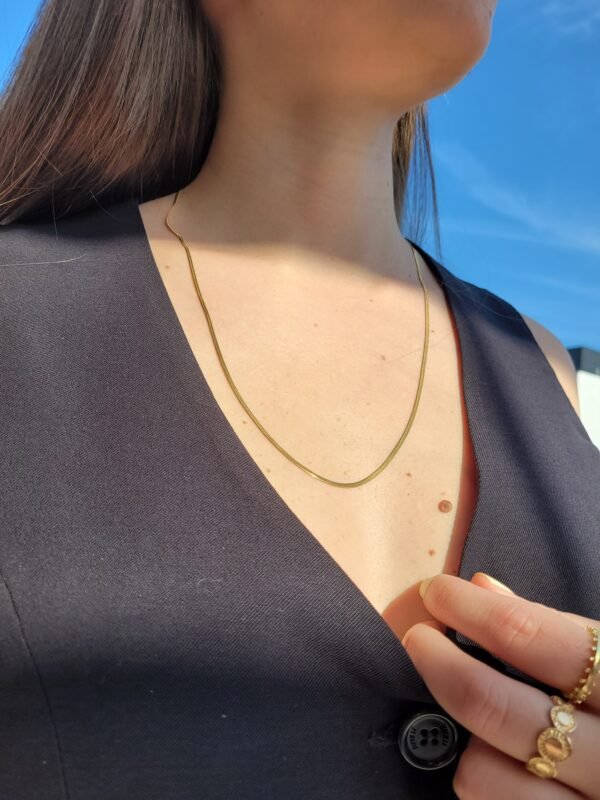 Cadena plana gold - Image 3