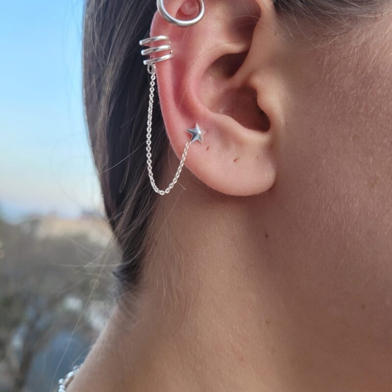 Aritos Plata 925 y Acero Quirúrgico