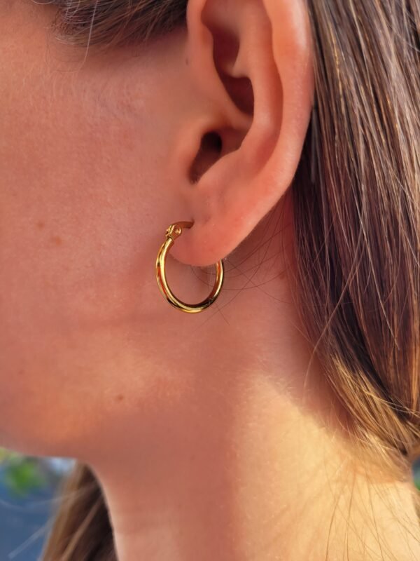 Argollas clásicas gold
