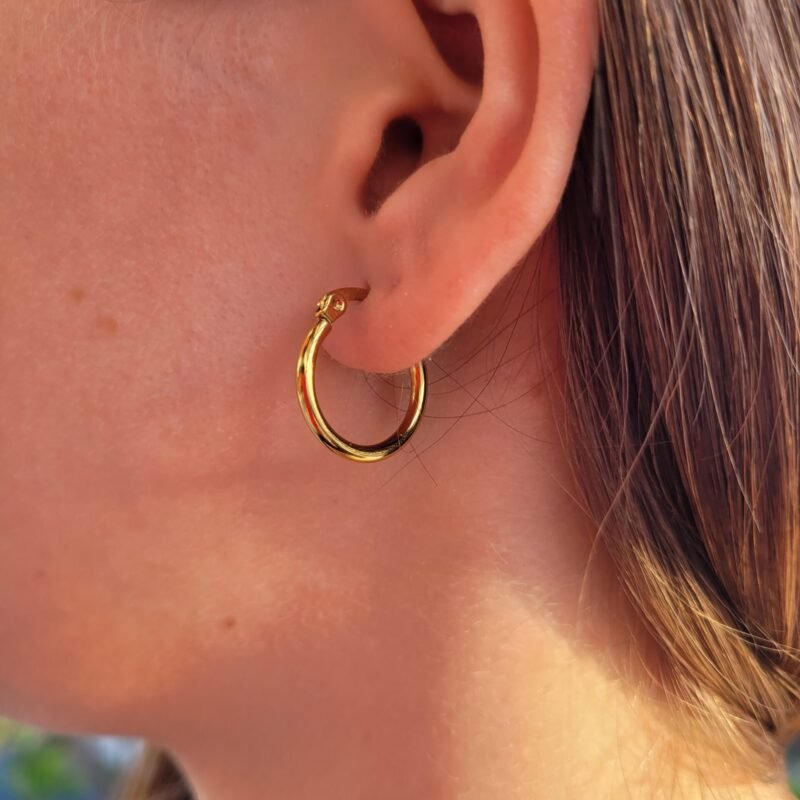 Argollas clásicas gold