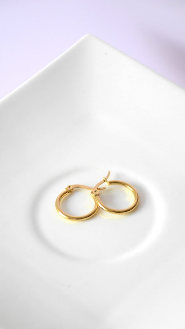 Argollas clásicas gold - Image 4