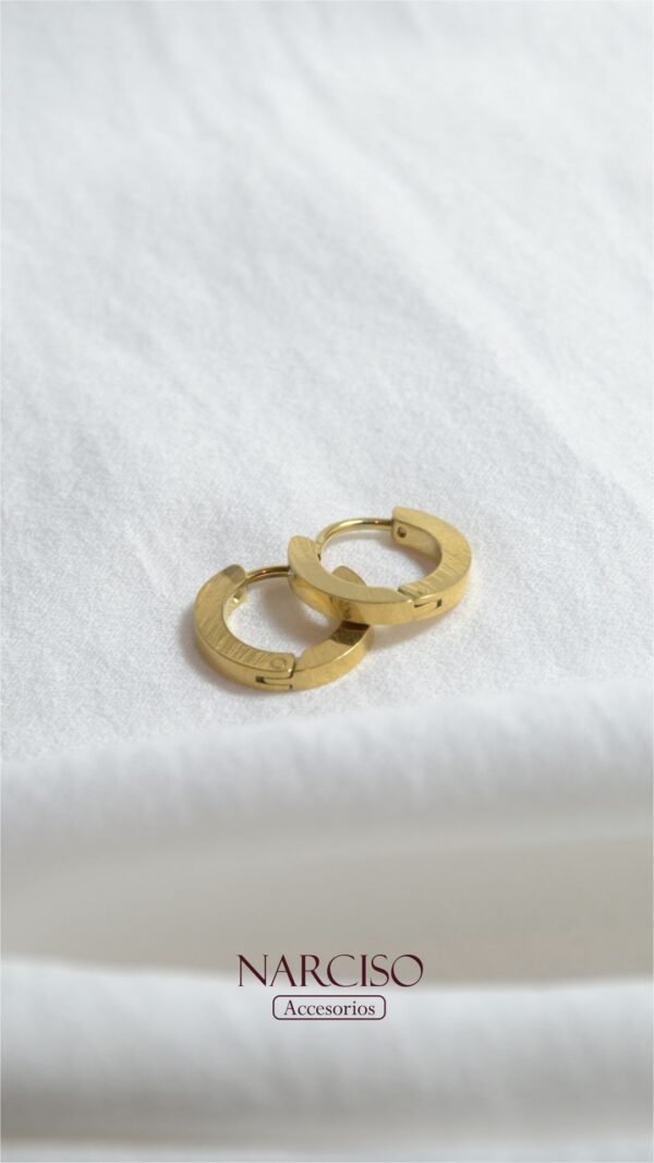 Mini argollas gold - Image 4