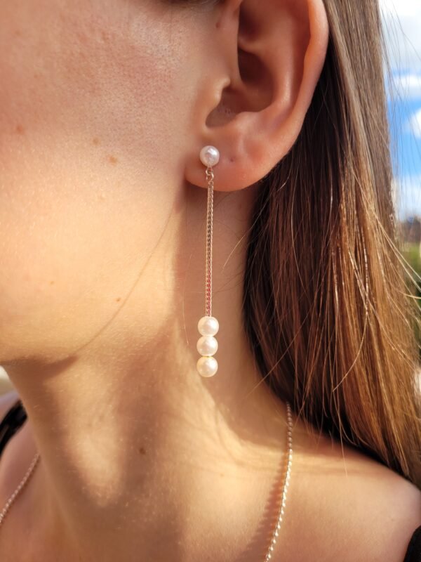 Perlas colgantes silver