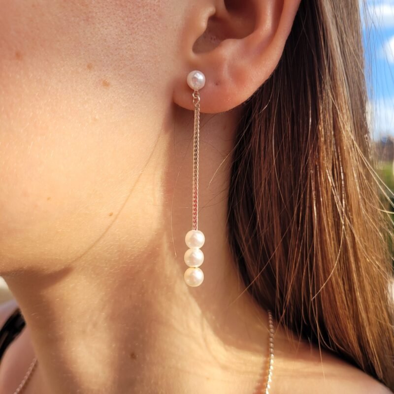 Perlas colgantes silver